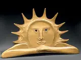 Soleil levant by Anton Prinner, Bronze doré, sold Mar 2015