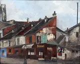 Boulevard de la gare, Paris XIII by Germain Delatousche, Toile signée en bas à gauche, sold Nov 2016