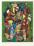 Composition by André Lanskoy, Aquatinte sur Japon, sold Dec 2015