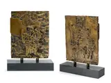 Sans titre by Max Papart, Épreuve en bronze à patine brune à décor abstrait, sold Jul 2024