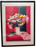 Bouquet de fleurs by Paul Guiramand, Lithographie E, sold Mar 2024