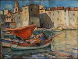 Le Port des pêcheurs à Saint-Tropez by Jean Villeri, 1925, Aquarelle sur papier, sold Mar 2024