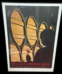 Sans titre by Alberto Bali, Affiche "Willi's Wine Bar, sold Feb 2024