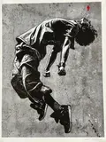 Chuttt !!! by Jef Aérosol, Sérigraphie sur papier, en édition multiple, sold Feb 2024