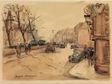 Pariser Strassenansicht by Georges Dominique Rouault, watercolor, offered Sep 2015