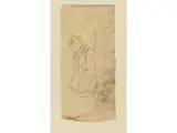 Mann im Sakko by Carl Spitzweg, 1808 München – 1885 ebenda, pencil, sold Jul 2020