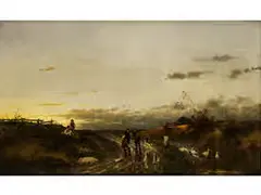 Im Dachauer Moos by Anton Windmaier, oil on canvas, offered Sep 2017