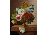 Blumenstillleben by Johannes Cornelis Bruyn, oil on canvas, sold Dec 2015