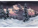 Winterliche Berglandschaft by Hans Smatlak Barma, oil on canvas, offered Sep 2024