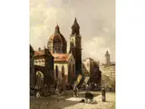 Untitled by August von Siegen, oil on panel, offered Mar 2025