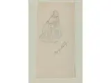 Junge Magd mit Entblösster Schulter by Carl Spitzweg, 1808 München – 1885 ebenda, pencil, sold Jul 2020