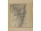 Der Jäger im Wald by Carl Spitzweg, 1808 München – 1885 ebenda, pencil, sold Jul 2020