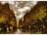 Pariser Strassenansicht by Antal Berkes, oil on board, offered Sep 2017
