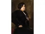 Portrait Einer Vornehmen Dame by Walter Ditz, oil on canvas, sold Sep 2024