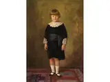 Portrait Eines Stehenden Jungen by Paul Felgentreff, oil on canvas, offered Sep 2024