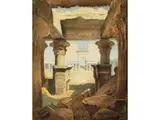 Inneres des Horustempels von Edfu by David Roberts, watercolor, sold Jun 2024