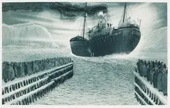 S.S. Imogene: Leaving for the Icefields by David Blackwood, 1973, etching and aquatint on paper, sold Feb 2021