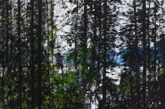 Byway Trees #1 by Gordon A. Smith, acrylic on canvas, sold Feb 2021