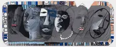 Untitled by Ghitta Caiserman-Roth, 1999, mixed media on paper, sold Jan 2021
