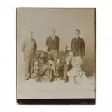 Mounted Family Portrait by Thuss Brothers, Albumen print mounted to a card, sold Mar 2024