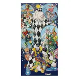 Illustration Art for Fools, Clowns & Jesters (1983) by Paul Cline, Watercolor and gouache with collage on paper, sold Mar 2024