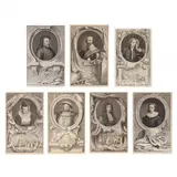 Seven Portraits From Heads of Illustrious Persons of Great Britain by Jacobus Houbraken, Each an engraving on laid or wove paper, sold Mar 2024