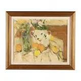 Two Vases of Flowers by Charles F. Quest, Oil on canvas, sold Mar 2024