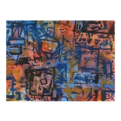 Codex by William Melton Halsey, Oil and oil stick on paper, sold Mar 2024