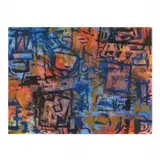 Codex by William Melton Halsey, Oil and oil stick on paper, sold Mar 2024