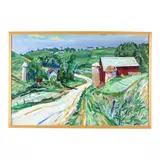 Rural Landscape by Robert Hodgell, Oil on board, sold Mar 2024