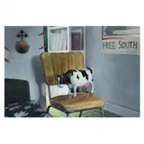 Toy Cow by Tim Ford, Oil on paper, sold Mar 2024