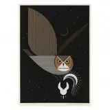 Pfwhoooooooooo! by Charley Harper, Serigraph in colors, sold Mar 2024