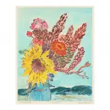 Wind, Flowers and Sea by Karl Schrag, Monotype, sold Mar 2024