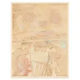 Crosswinds by Carl Blair, Collagraph in colors on paper, sold Mar 2024