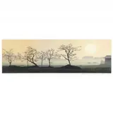 Persimmon Sunrise by Daniel Kelly, Woodblock print in colors on paper, sold Mar 2024