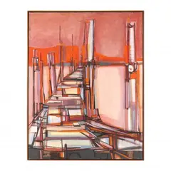 Red Dock by Joe H. Cox, Oil on canvas, sold Mar 2024