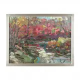 Plum Creek by James P. Kerr, Oil on linen canvas, sold Mar 2024