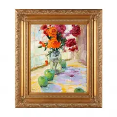 Studio Still Life by Barry Thomas, Oil on panel, sold Mar 2024