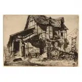 The Unsafe Tenement by James Abbott McNeill Whistler, Etching on fine laid paper, sold Mar 2024