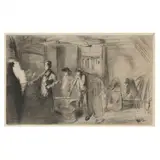 The Forge by James Abbott McNeill Whistler, Etching and drypoint on laid paper, sold Mar 2024