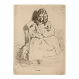 Annie by James Abbott McNeill Whistler, Etching on laid paper, sold Mar 2024