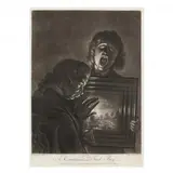 A Connoisseur and Tired Boy by Henry Robert Morland, Mezzotint, sold Mar 2024