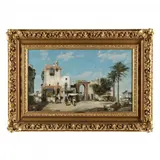 Town Gate of Gizeh Egypt by Johann Christoph Frisch, Oil on canvas (lined), sold Mar 2024