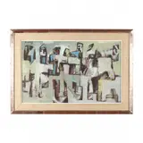 Untitled by David Clyde Driskell, Oil on canvas, sold Mar 2024