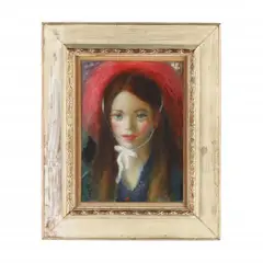 Valentine by Charles W. Ward, Oil on Masonite, sold Mar 2024