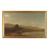 Landscape by Charles Wilson Knapp, Oil on canvas (laid on board), sold Mar 2024