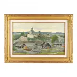 In Old Ladoga by Nikolai Nikolayevich Volodimirov, Oil on board, sold Mar 2024