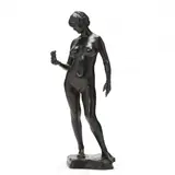 Konstkritik by Otto Strandman, Patinated bronze, sold Mar 2024