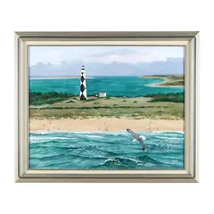 Cape Lookout by Duane Raver Jr., Acrylic on canvas, sold Feb 2024