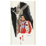 Red Shirt (Iron Eyes Cody) by Bob Timberlake, Pencil, sold Feb 2024